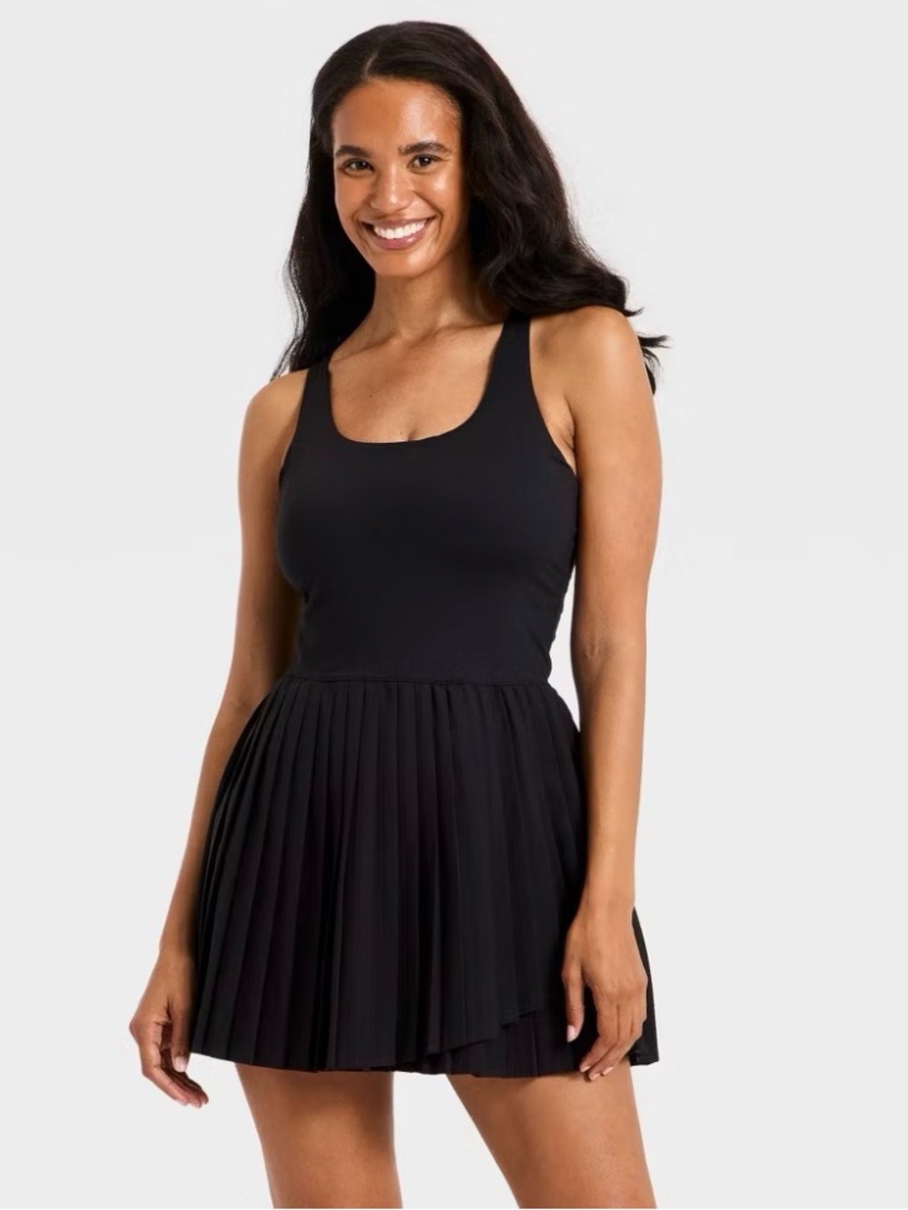 🌺ALL IN MOTION BLACK PLEATED TENNIS DRESS SIZE XS🌺